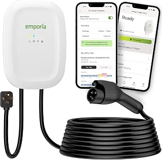 Emporia Level 2 EV Charger — 48 Amp, 240V, WiFi, J1772